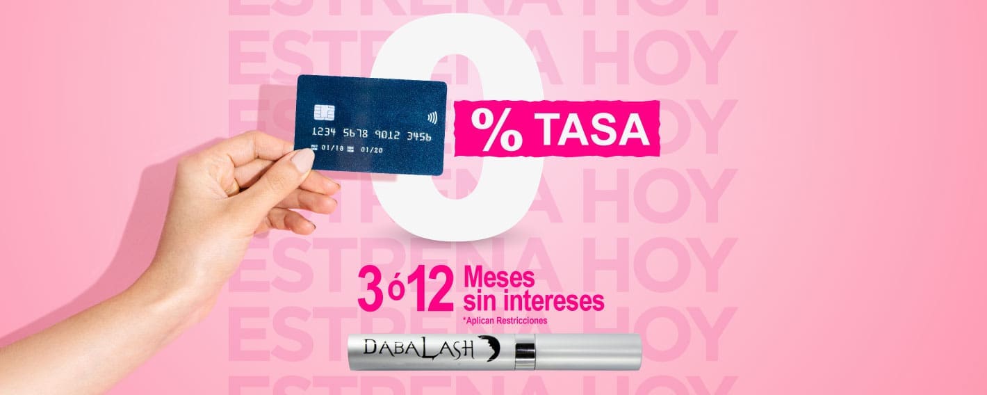 DABALASH Tasa Cero Costa Rica: compra a 3 o 12 meses